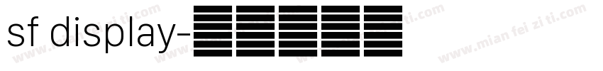 sf display字体转换